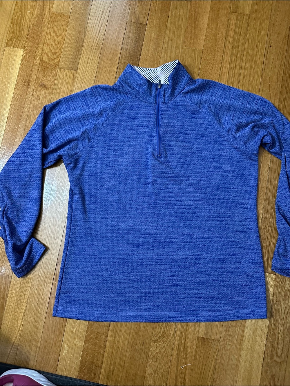 Jockey Women’s Size XL  Blue Quarter-Zip Pullover Sweater